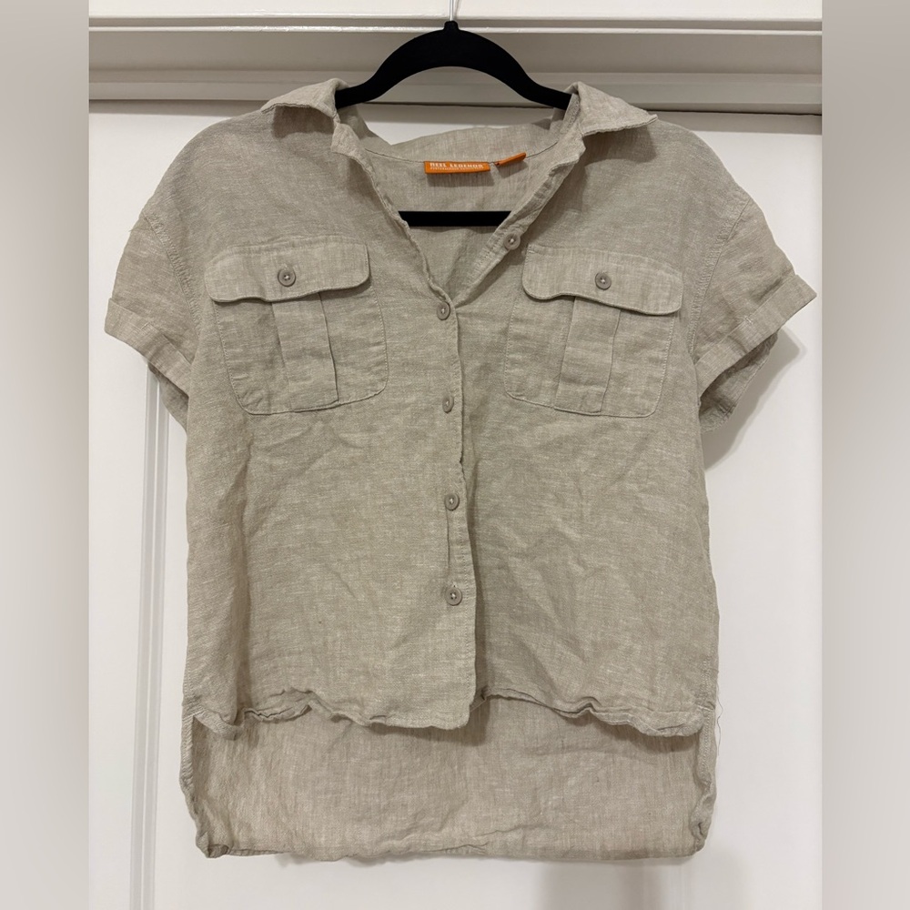 Reel Legends Beige Linen-Cotton Shirt